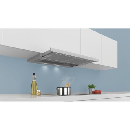 Hota Telescopica Siemens LI 97RA530, 90 cm, Control Mecanic, 3 Viteze, Filtru Aluminiu, 740 m3/h, Argintiu