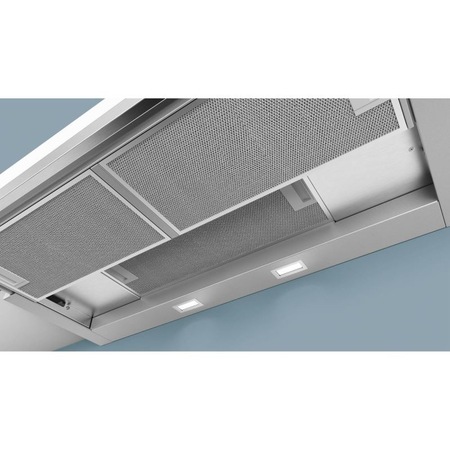 Hota Telescopica Siemens LI 97RA530, 90 cm, Control Mecanic, 3 Viteze, Filtru Aluminiu, 740 m3/h, Argintiu