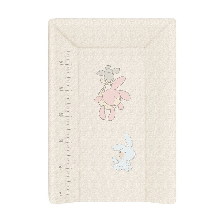 Saltea de infasat cu intaritura si capat inchis Bunny Pink 70x50 cm