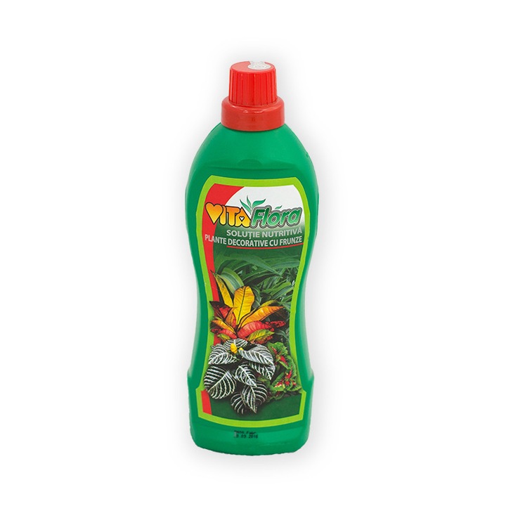 Solutie nutritiva, Vitaflora, pentru plante decorative cu frunze, 1L