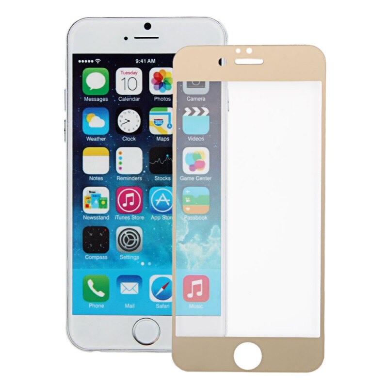 Folie Sticla Securizata 3D Full Screen Iphone 6 /Iphone 6S,Gold