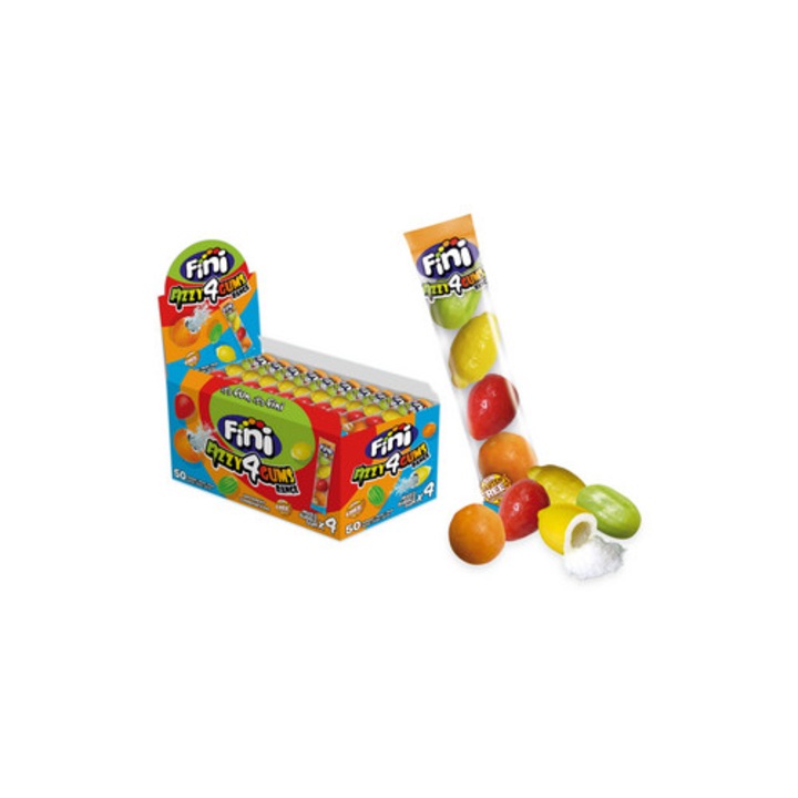 Guma de mestecat Fini, 4 bucati, aroma fructata, 20g