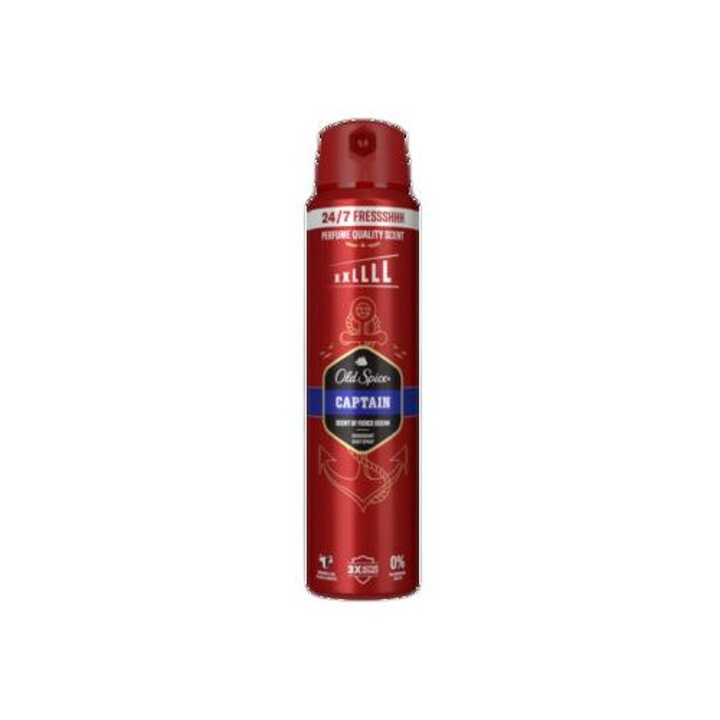 Dezodor spray Old Spice Captain, 250ml, eredeti parfüm, alumíniummentes