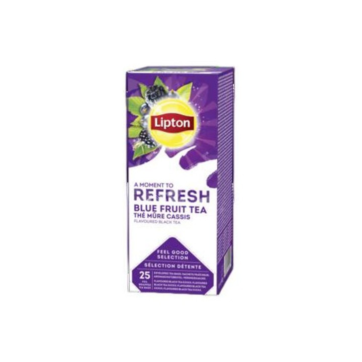 Fekete tea erdei gyümölcs ízzel, Lipton Classic, 25 filter x 1,6g