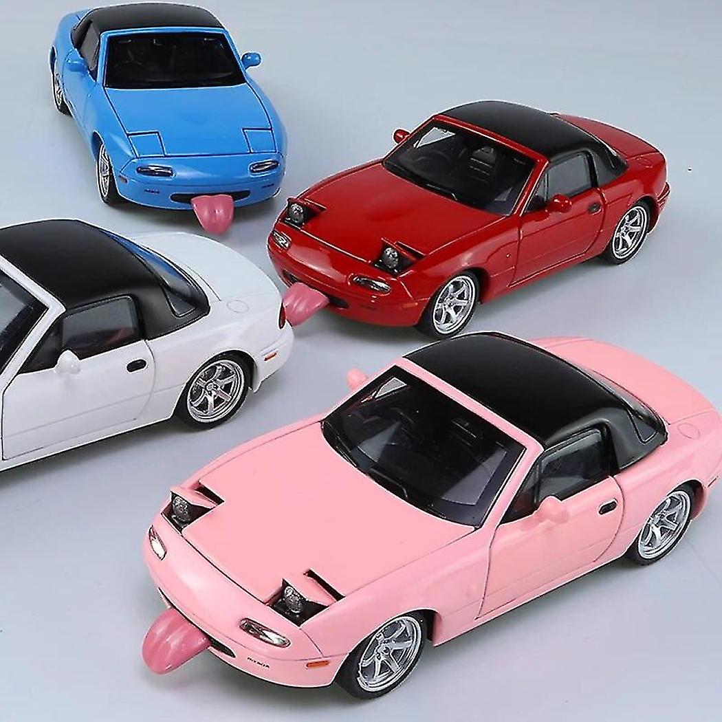 Masinuta Muwanzhi 1:32 Mazda Mx5, metal, albastru, cu sunet si