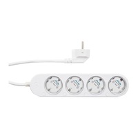 Prelungitor Smart Shelly Power Strip Gen4, 4 prize, Compatibil Zigbee/Matter, 12A, WiFi, Bluetooth, Alb