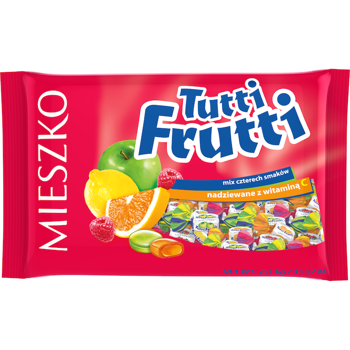 Dulciuri Tutti Frutti MIESZKO, 1kg, aroma citrina, portocala, zmeura, mar