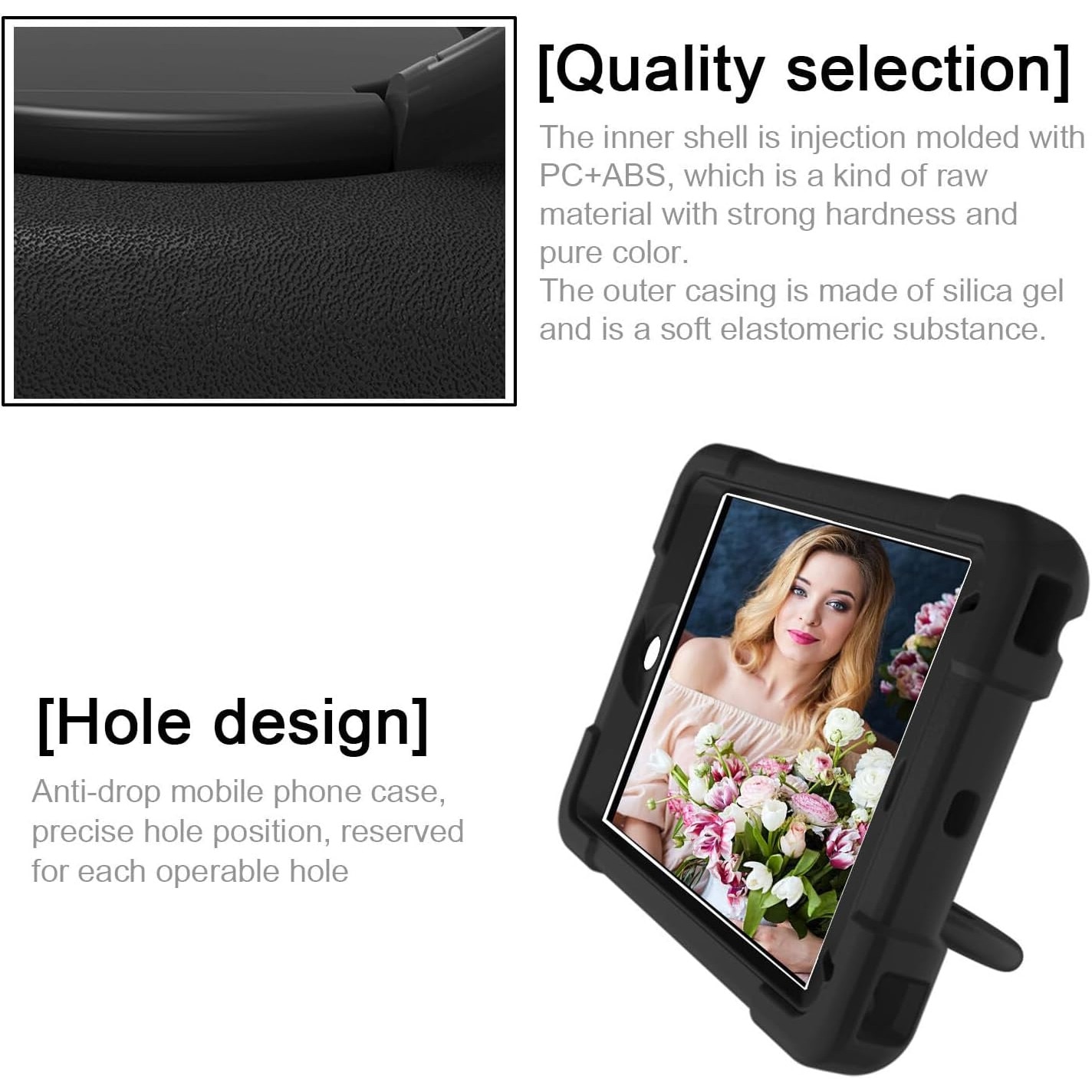 Husa Sigloo pentru iPad Mini 4/5 (2015/2019), 7.9" –Protectie Antisoc, Suport Reglabil, Design Usor, Negru