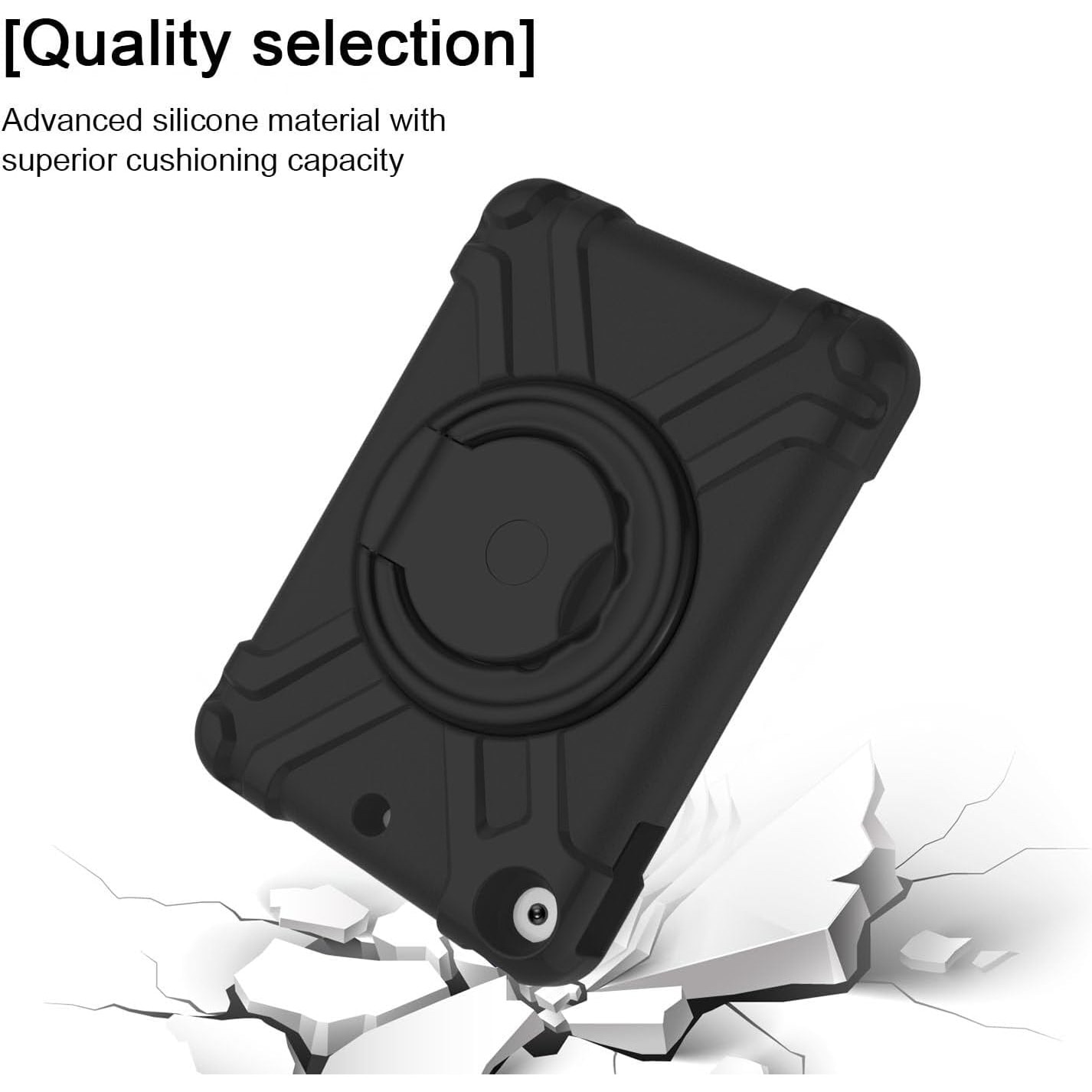 Husa Sigloo pentru iPad Mini 4/5 (2015/2019), 7.9" –Protectie Antisoc, Suport Reglabil, Design Usor, Negru