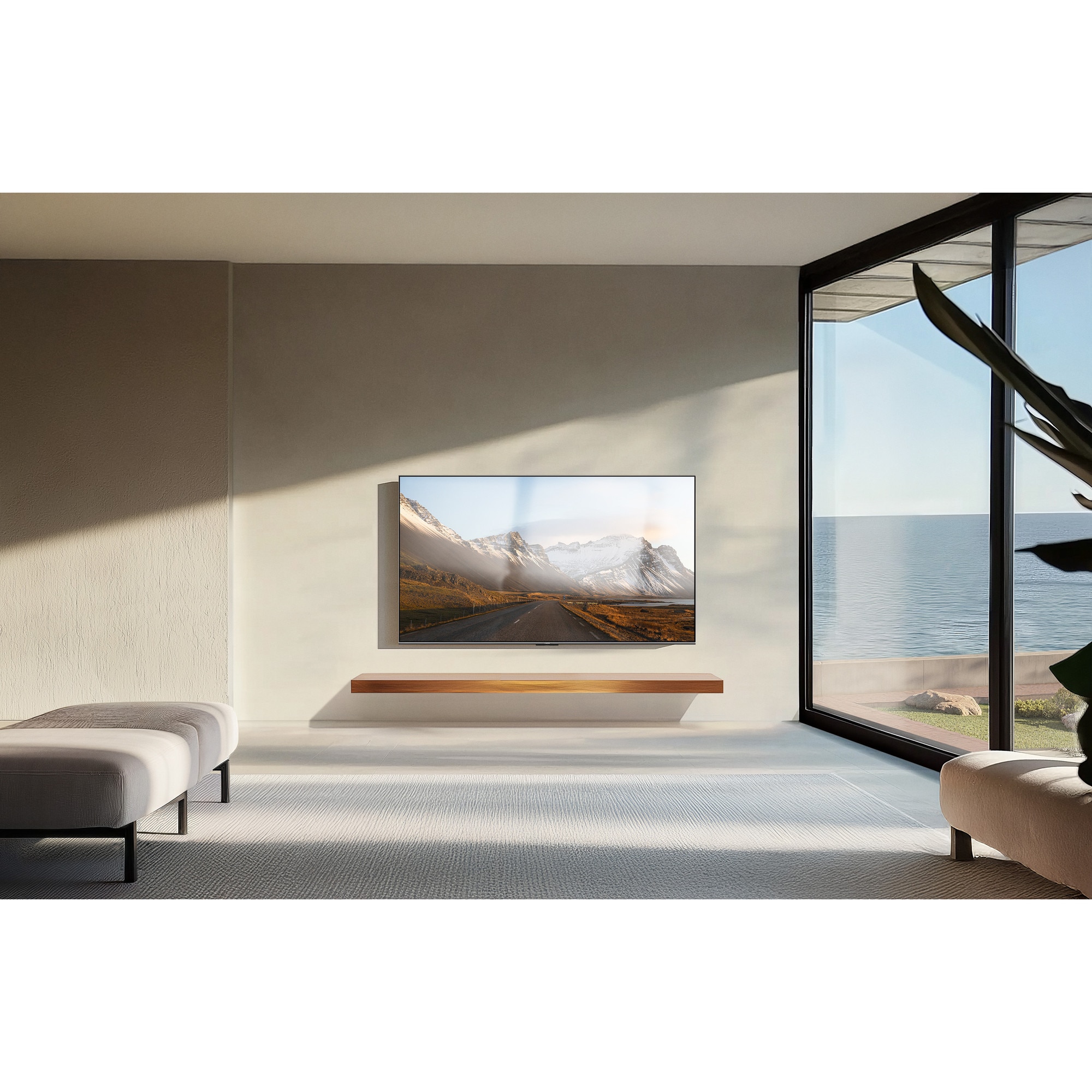Televizor Xiaomi Mini LED S Pro, 189 cm, Smart Google TV, 4K Ultra HD, 100 Hz, Clasa F (Model 2025)