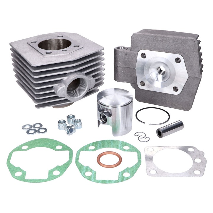 Set cilindru Parmakit 6 canale 72ccm 47mm pentru motociclete MBK 51 Motobecane Mobylette AV7, AV10. 49754