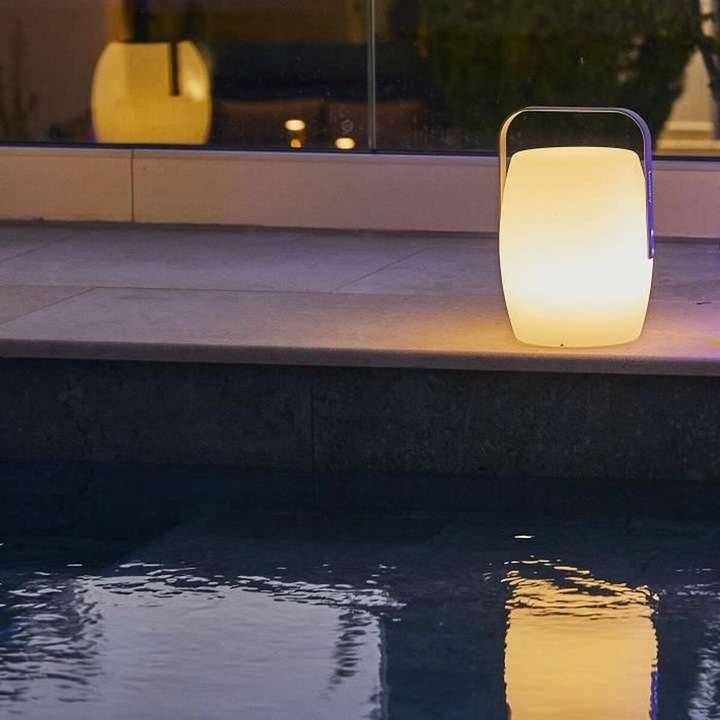 Lumisky Lucy Rock LED lámpa, fehér alumínium