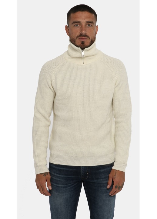 Férfi pulóver Antony Morato, fehér, L-es méret, 50% gyapjú, 50% poliamid