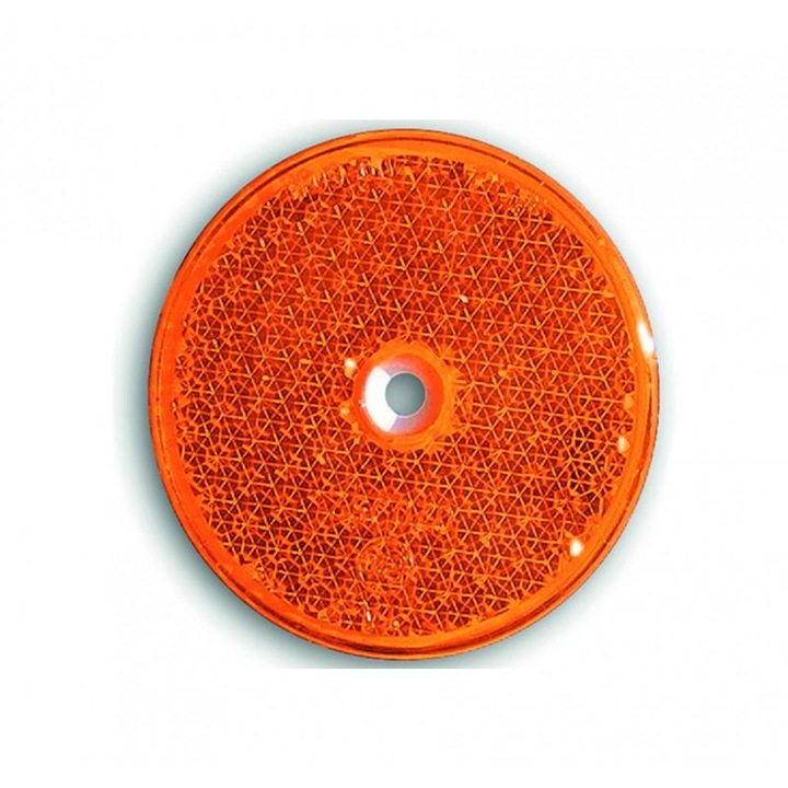 Reflector autoadeziv rotund BORG HICO ODB011, galben, cu orificiu