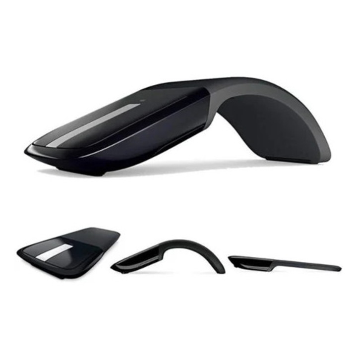 Mouse wireless optic pliabil ultra-subtire, design ergonomic, economisire energie, portabil.