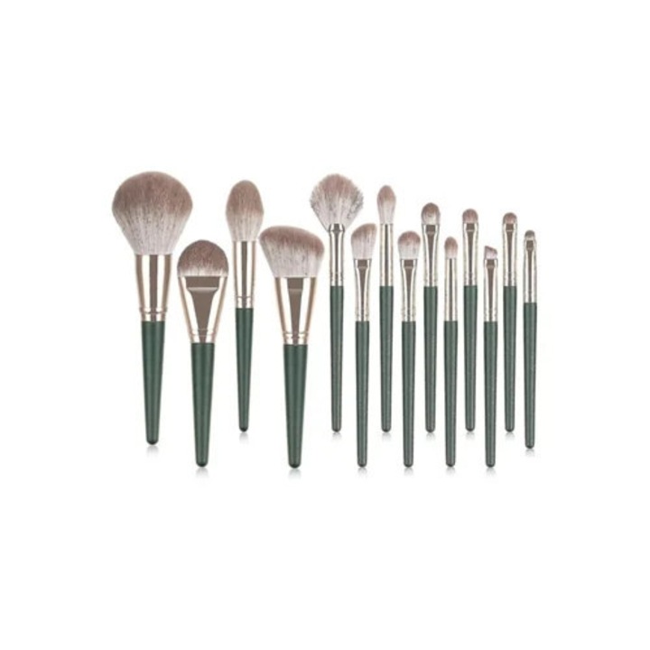 Set complet de pensule de machiaj multifunctionale, bristles portabile si fara cruzime, ideal pentru incepatori si profesionisti