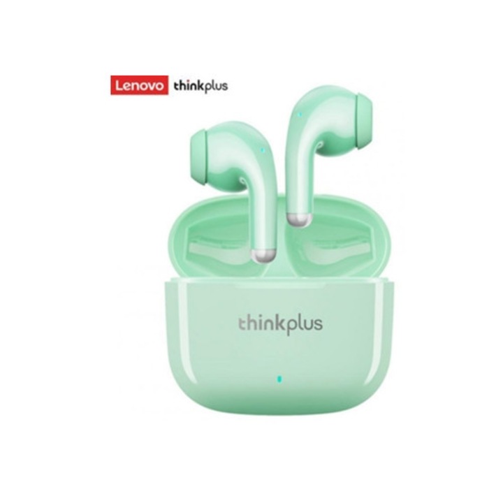 Casti Wireless Bluetooth True Wireless, Semi-Verde, compatibile cu Lenovo Lp40Pro