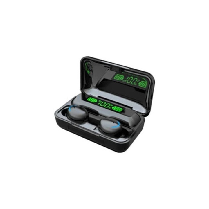 Vezeték nélküli Bluetooth 5.1 fülhallgató, IPx5 vízálló, újratölthető tokkal, zajszűréssel