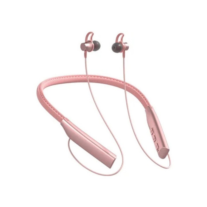 Vezeték nélküli fejhallgató YY706-5 Bluetooth, In Ear, Mikrofon, Roz