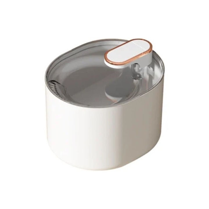 Fantana automata silentioasa pentru animale, alb