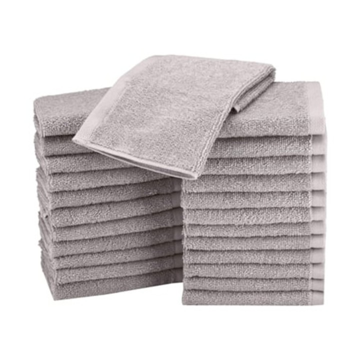 Prosoape din bumbac, set de 24 bucati, absorbante, uscare rapida, pentru baie, hotel si spa