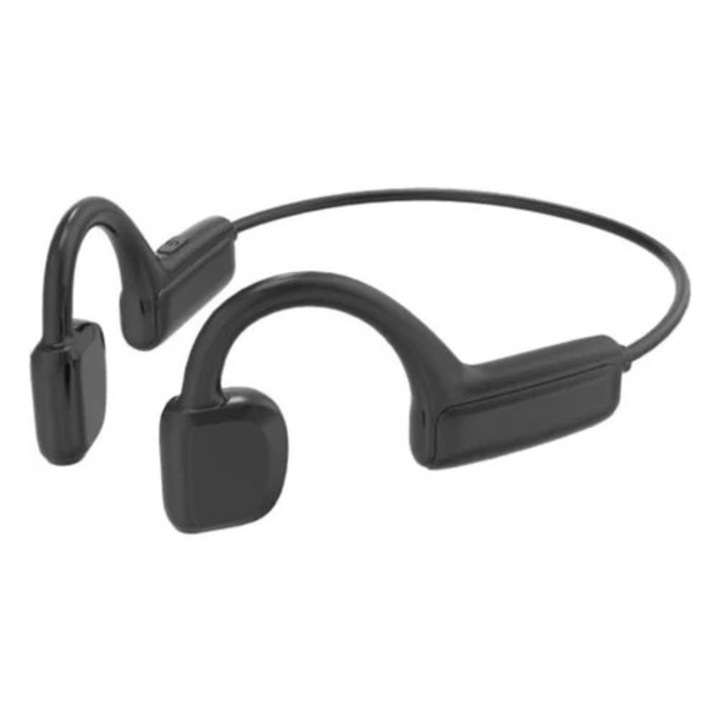 Casti Wireless ALIN809 Bluetooth, deschise, cu microfon, negre