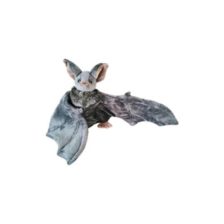 Jucarie de plus, Babat, cadou pufos pentru copii, negru, 30x20cm