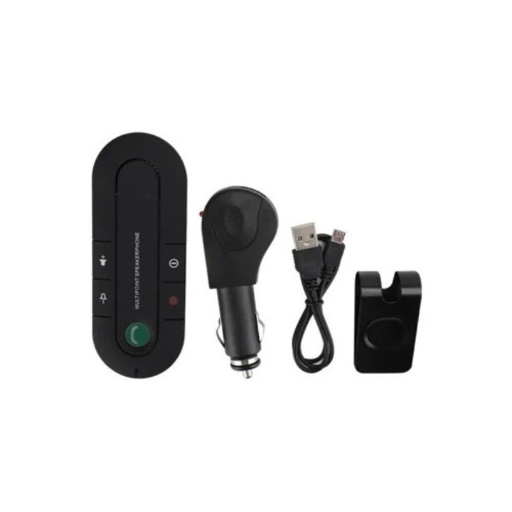 Kit difuzor auto Cikonielf, apeluri hands-free, wireless, Bluetooth, cu incarcator