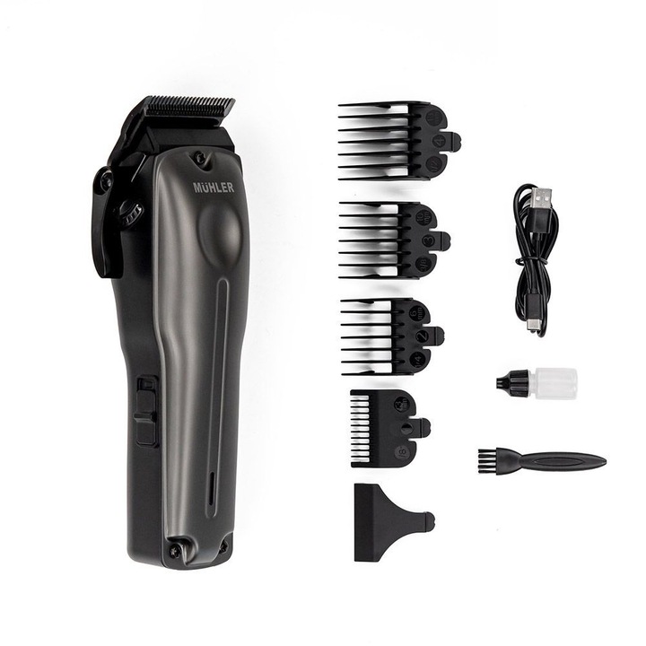 Mașină de tuns Muhler MCL-05P, 5W, Reîncărcabilă, Profesională, Neagră