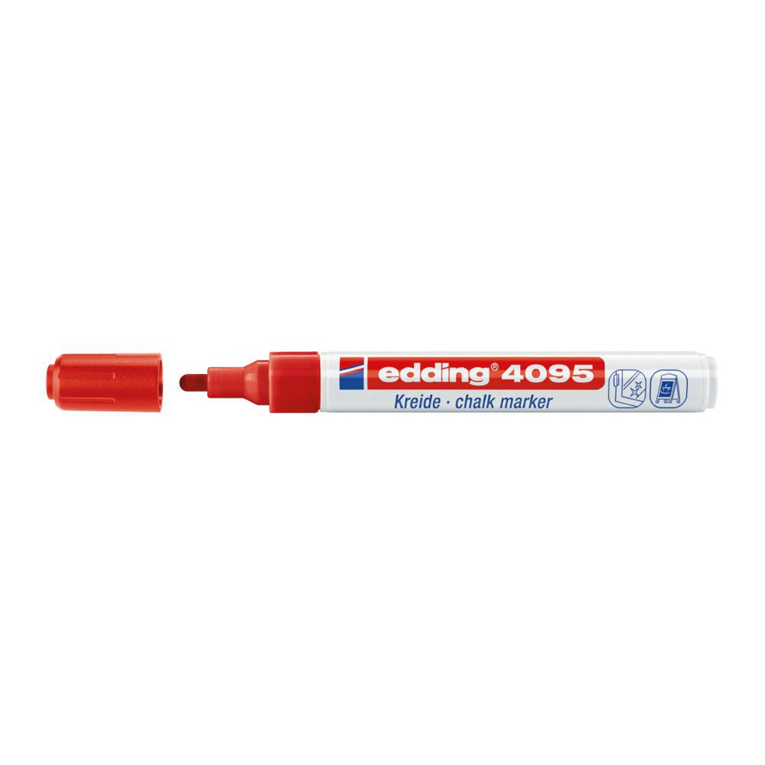 Marker pentru sticla Edding 4095 2-3MM rosu ED040952