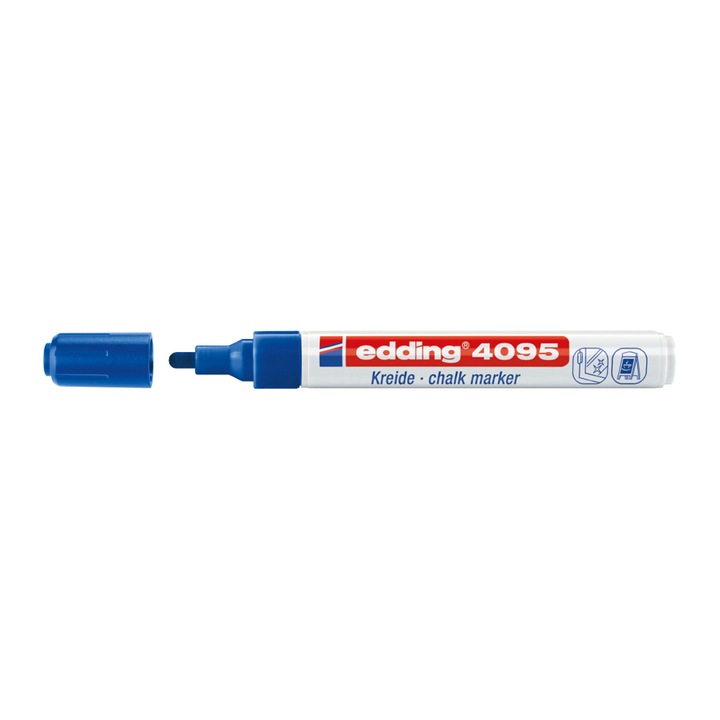 Marker pentru sticla Edding 4095 2-3MM albastru ED040953