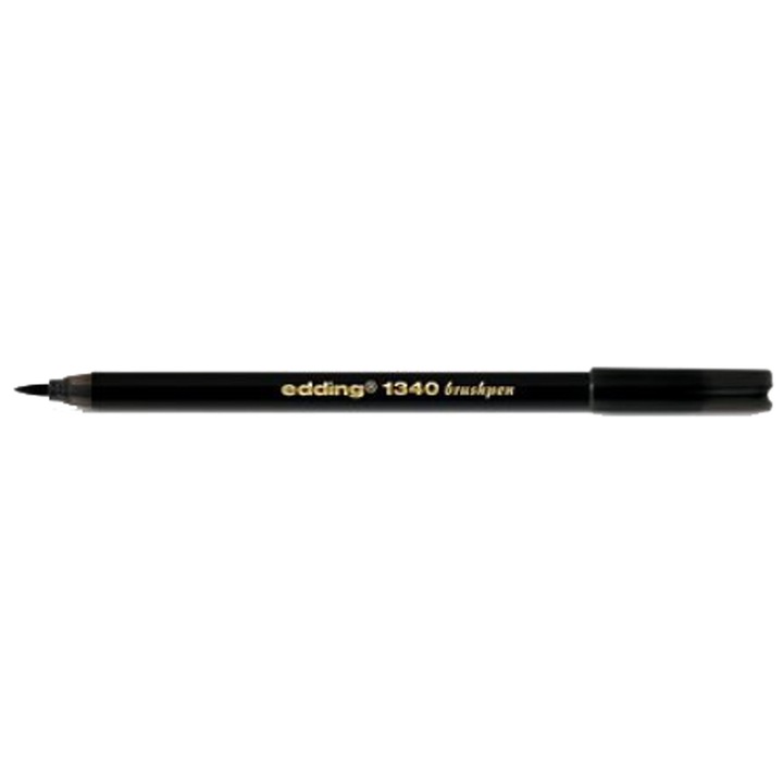 Marker Edding 1340 cu varf pensula negru ED134001