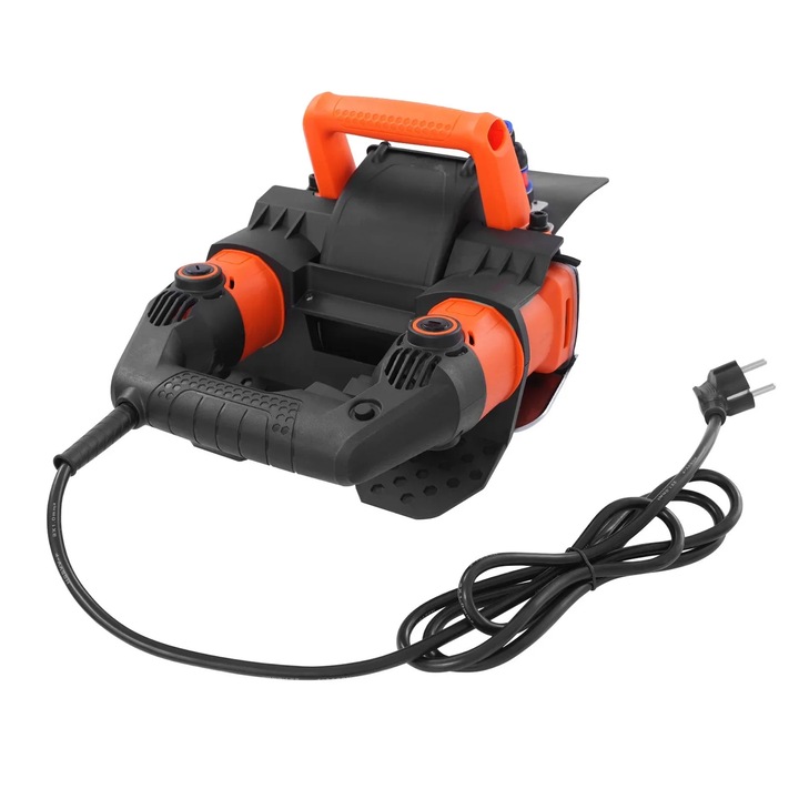 Masina electrica profesionala de taiat pereti, taietor de beton de 5200 W cu pozitionare laser, latime de taiere de 72 mm, neagra