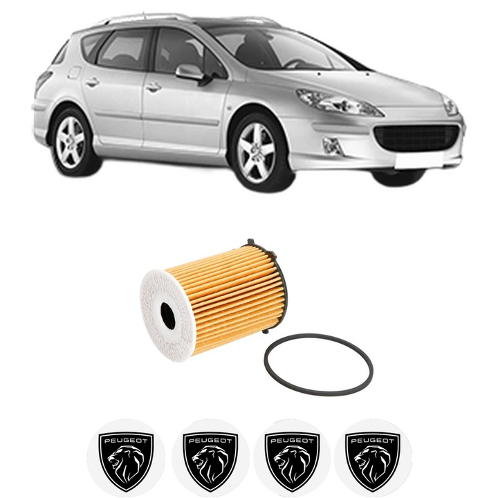 Olajszűrő PEUGEOT 407 SW (6E_, 6D_) 1.6 HDi 110 2004-2010 KW 80 LE 109 CMC 1560, autó, Bosch, 4x Autómatrica PEUGEOT