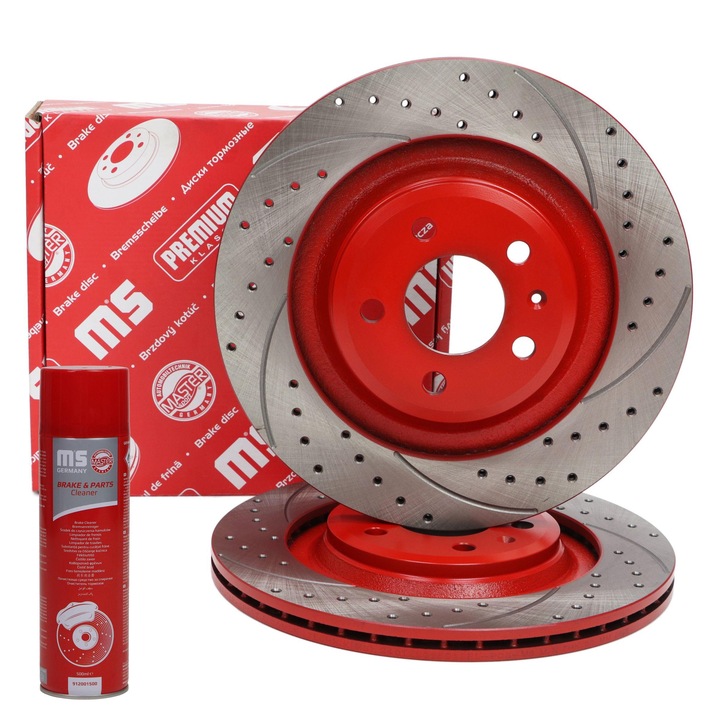 Master-Sport féktárcsa, 2 db-os készlet, szellőztetett, 330x36mm, 5 lyuk, hátsó