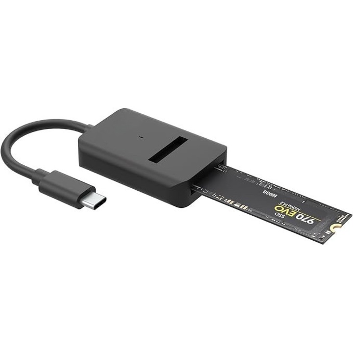 Adaptor profesional USB-C la M.2 NVMe si SATA SSD, Zoffer – Viteza 10 Gbps, Compatibilitate Dual Protocol, USB 3.2 Gen2