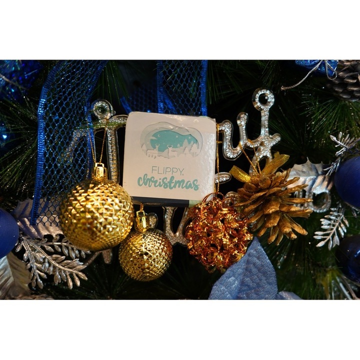 Original - Set de 24 ornamente de brad, Southern Sky, de tip Glob, Multicolor, din polistiren, cu finisaj sclipitor, cutie 5 cm adancime x 29 cm lungime x 19 cm inaltime