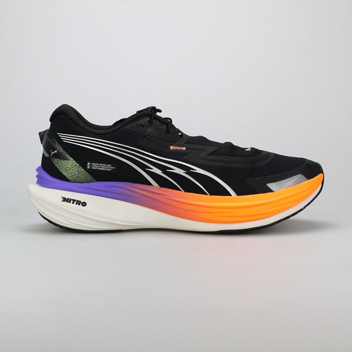 Pantofi sport Puma Deviate Nitro 3 WTR - 65875, Negru/Portocaliu/Mov