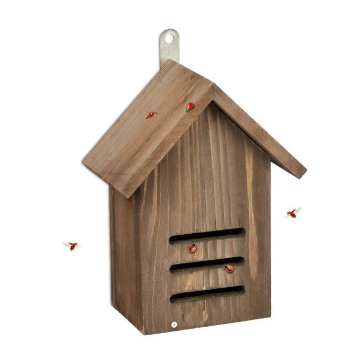 Faház katicabogaraknak, B2X, 24,5x18,5x11,5cm, natúr, rovarok