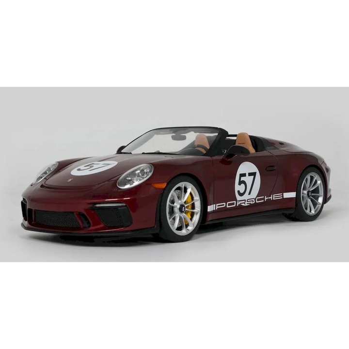 Macheta auto Porsche 911 (991.2) Speedster #57 "Spider Heritage Edition", Cherry Metallic, 2019 1:18 GT Spirit
