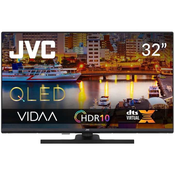 Televizor JVC QLED 32VQF550D, 80 cm, Smart, Full HD, Clasa E