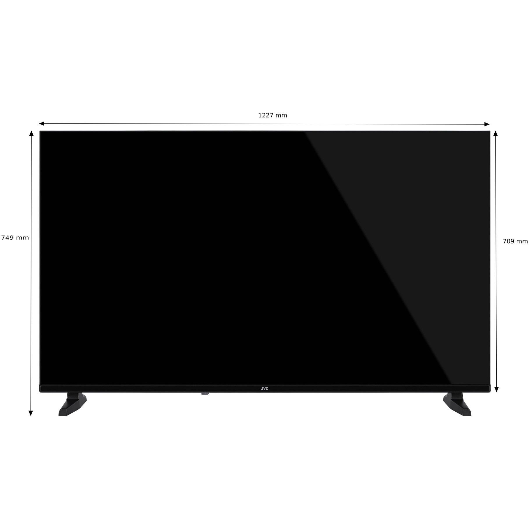 Televizor JVC LED 55VD2500, 139 cm, Smart, 4K Ultra HD, Clasa D