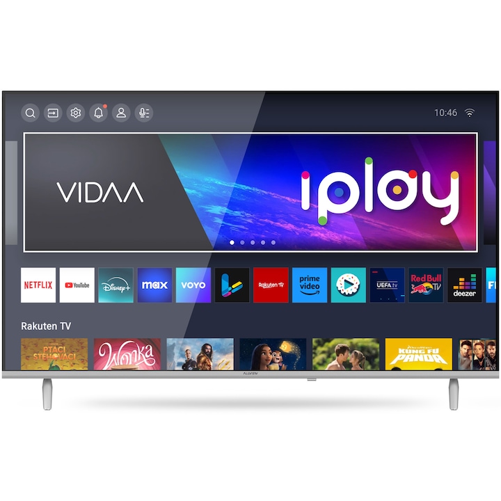 Телевизор Allview LED 43iPlay6300-U, 43" (109 см), Smart, 4K Ultra HD, Клас F