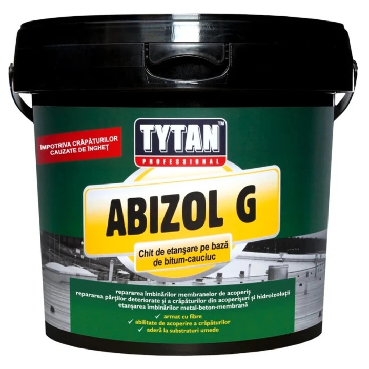 Vízszigetelő paszta, bitumen-gumi, Abizol G Tytan Professional, 1 kg