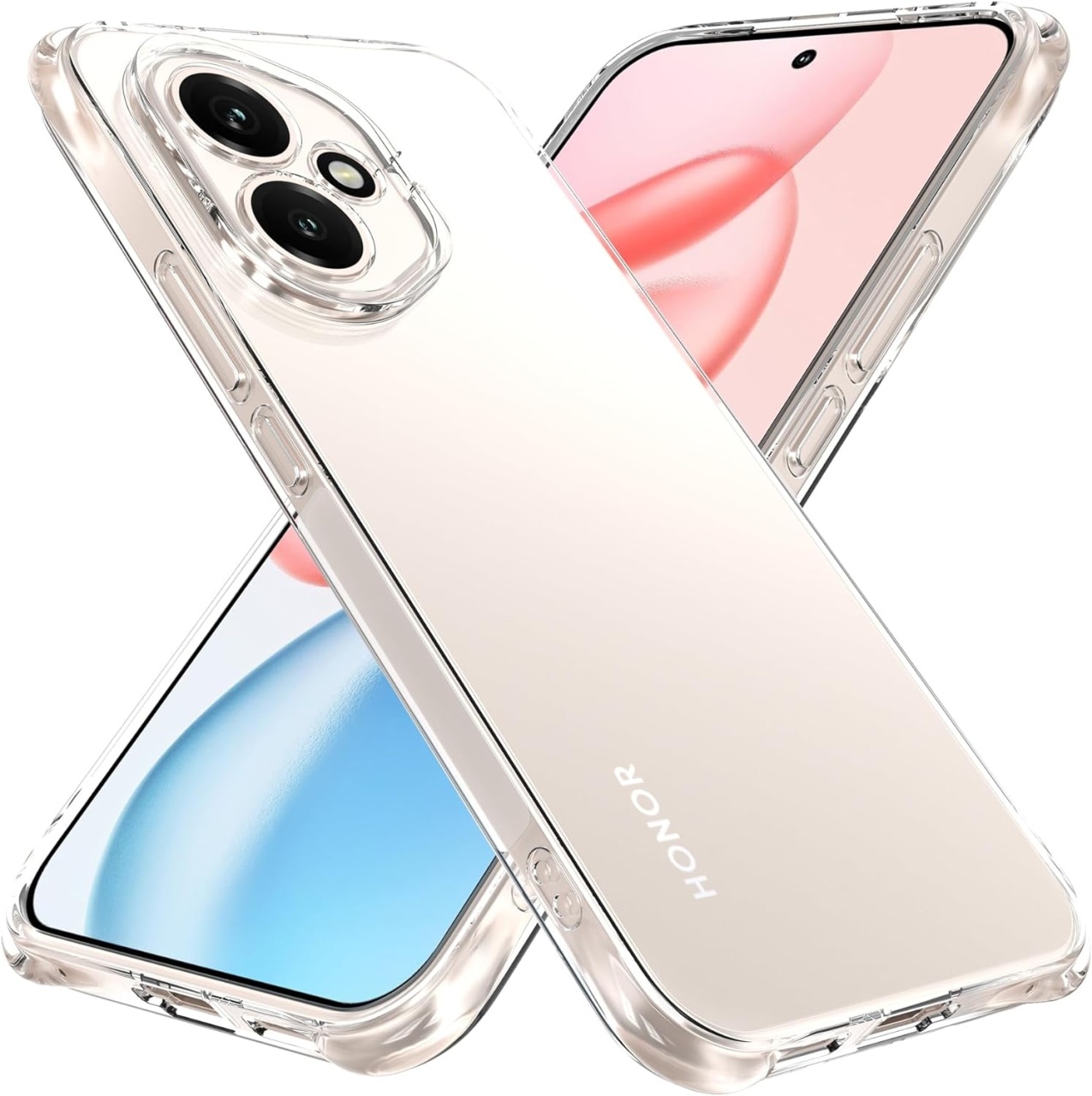 BestCase® Husa Anti Shock TPU + Folie de sticla inclusa Compatibila cu Honor 400, Transparenta