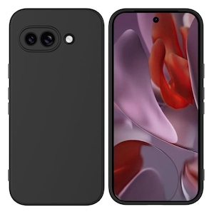 BestCase® Husa TPU Ultra Slim 0.8mm + Folie de sticla inculsa Compatibila cu Google Pixel 9a, Negru mat