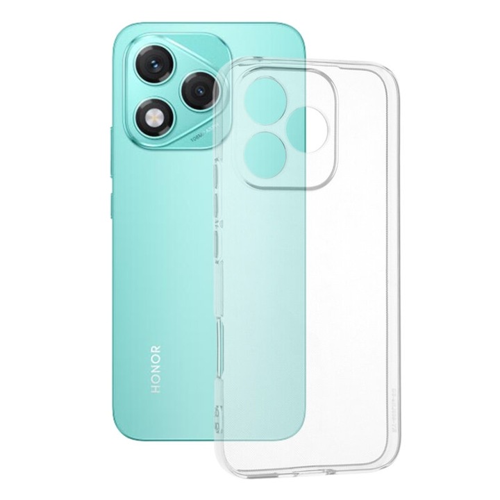 BestCase® Átlátszó szilikon TPU tok + Üvegfólia mellékelve, Kompatibilis Honor 400 Lite, Átlátszó