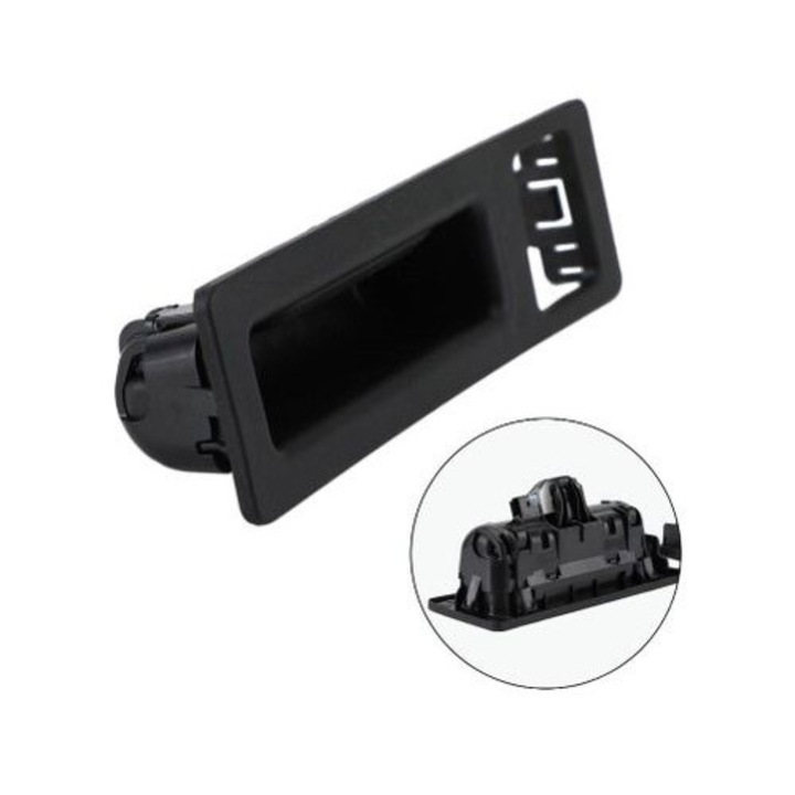 Csomagtartó nyitókapcsoló MTR, 2 csatlakozó, fekete, 161x60x47mm