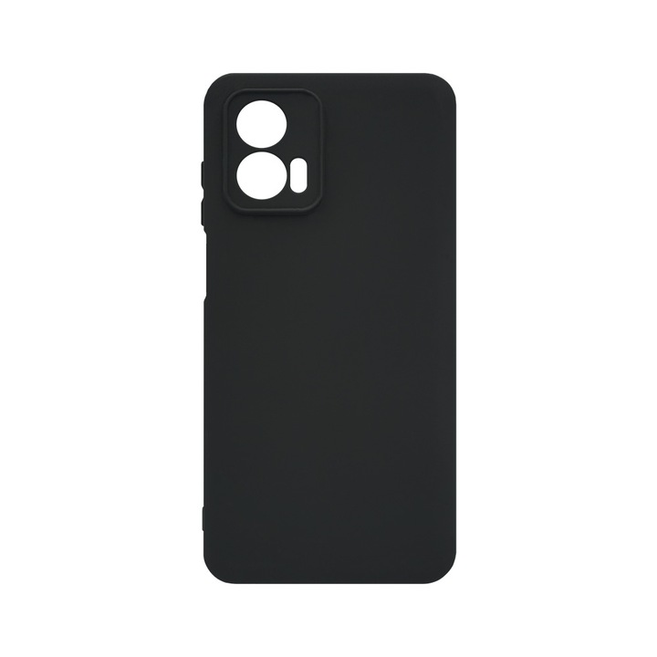 BestCase® Husa TPU Ultra Slim 0.8mm + Folie de sticla inculsa Compatibila cu Motorola Moto G85, Negru mat