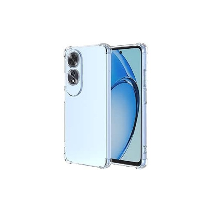 BestCase® Противошоков калъф от TPU + Включено стъклено фолио Съвместим с Oppo A5 5G, Прозрачен